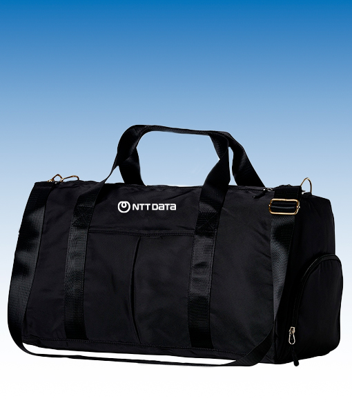 Bolsa Esportiva Preta 35L em Poliester - NTTDATA Company Store